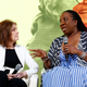 Gloria Steinem and Tarana Burke speak on stage at the IPG’s Women’s Breakfast At Cannes Lions on June 20, 2018 in Cannes, France.